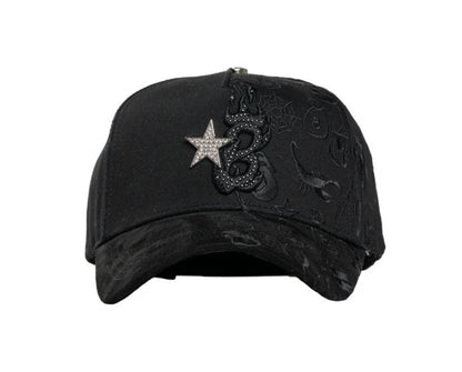 BARBAS HATS B STAR GRAFFITI